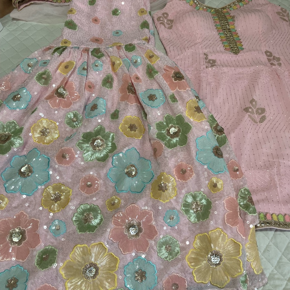 Jorjet that gharara suit squence work on bottom